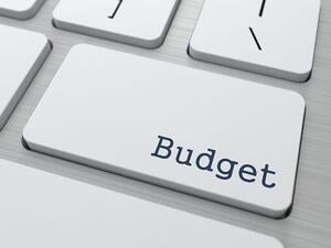 Budget - Business Concept. Button on Modern Computer Keyboard.