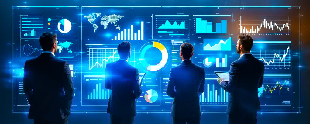 Business Orientated People Reviewing their AI Dashboard