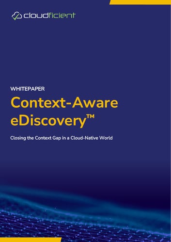 Context-Aware eDiscovery Front Cover