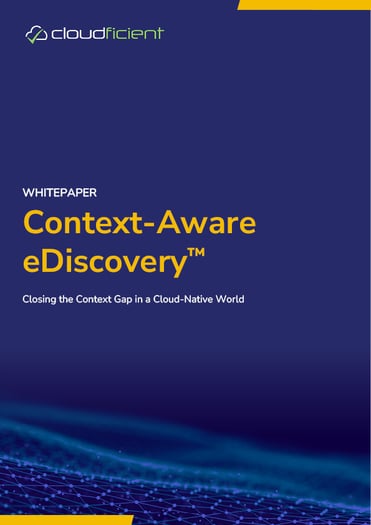 Context-Aware eDiscovery Front Cover Context-Aware eDiscovery Front Cover