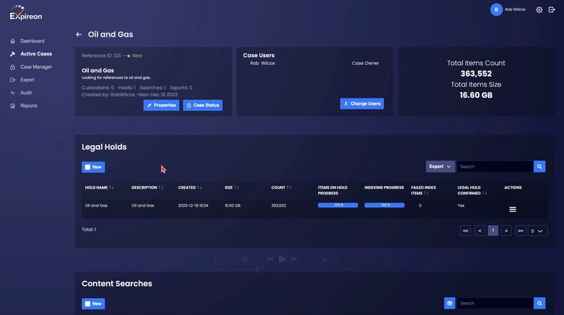 Expireon userface
