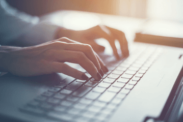Typing at a keyboard