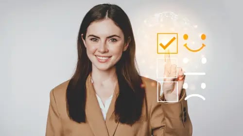 young-business-woman-checking-satisfaction-checklist-box-copy-space