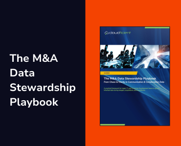 The M&A Data Stewardship Playbook